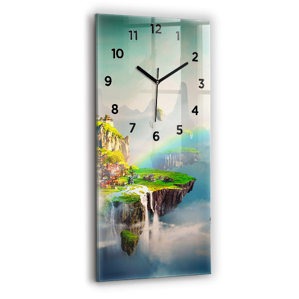 Vertical wall clock Chinese fantasy