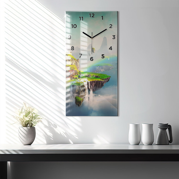 Vertical wall clock Chinese fantasy