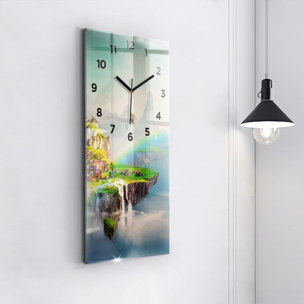 Vertical wall clock Chinese fantasy