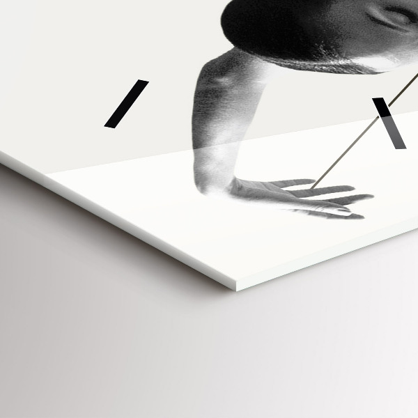 Vertical wall clock Abstract woman dancer