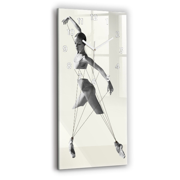 Vertical wall clock Abstract woman dancer