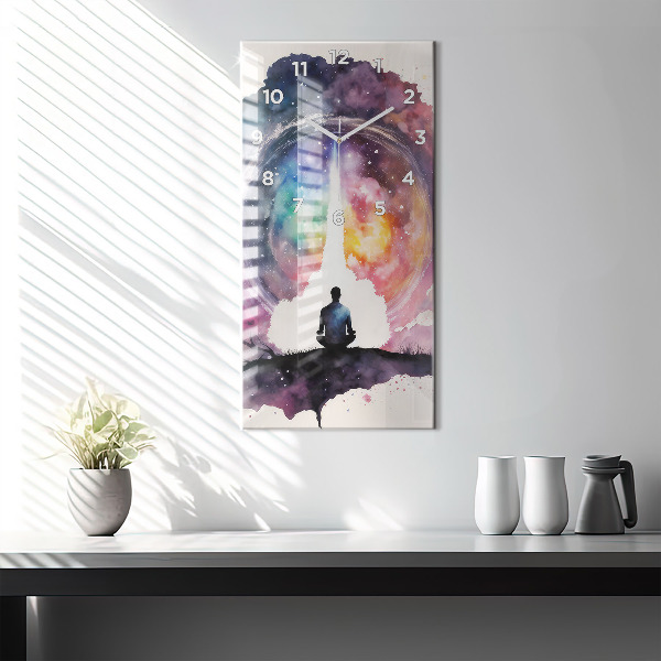Vertical wall clock Meditation lifestyle