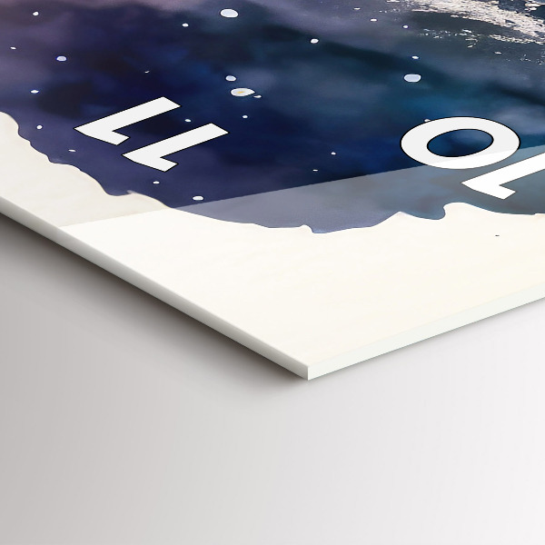 Vertical wall clock Meditation lifestyle