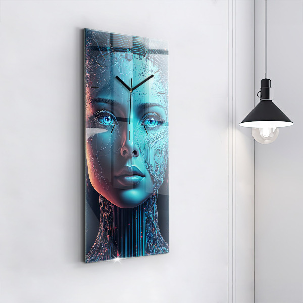 Vertical wall clock Artificial intelligence