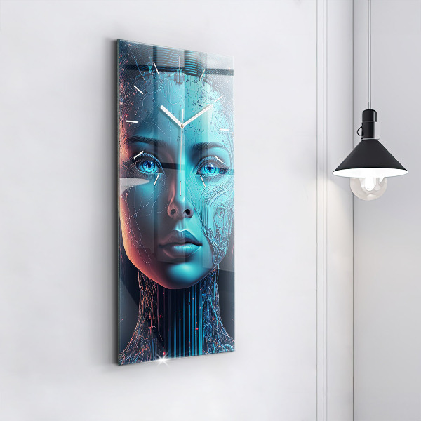 Vertical wall clock Artificial intelligence