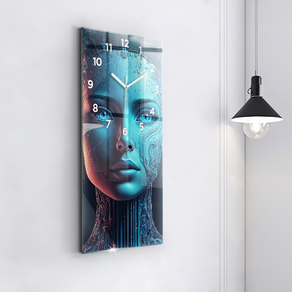 Vertical wall clock Artificial intelligence