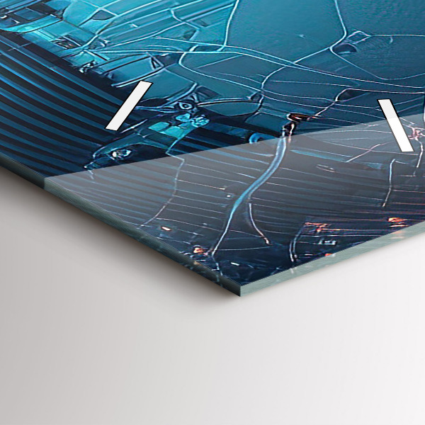 Vertical wall clock Artificial intelligence