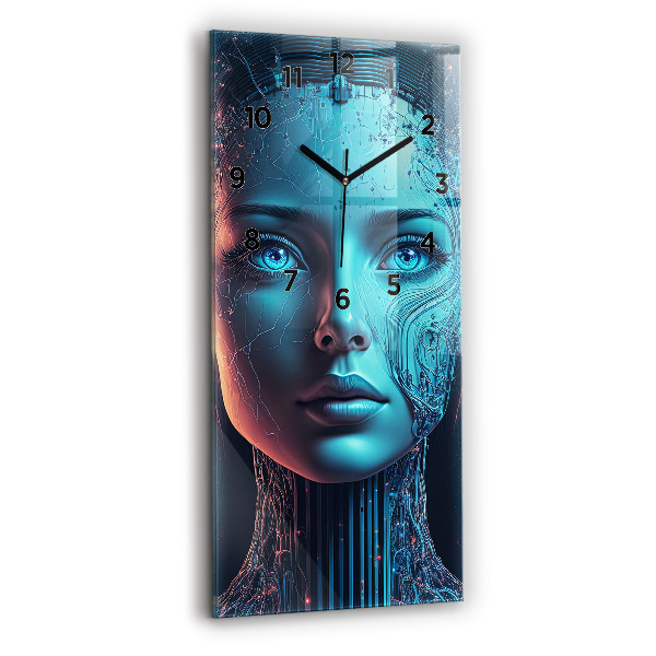 Vertical wall clock Artificial intelligence