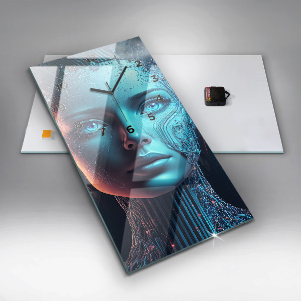 Vertical wall clock Artificial intelligence