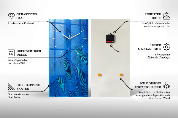 Vertical wall clock Artificial intelligence