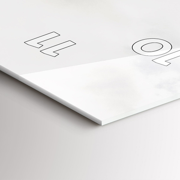 Vertical wall clock Mountain view