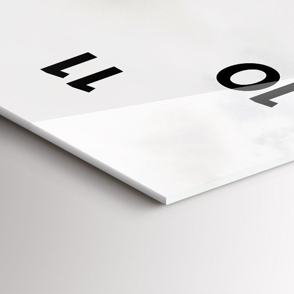 Vertical wall clock Mountain view