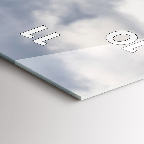 Vertical wall clock Goat in the Aosta Valley