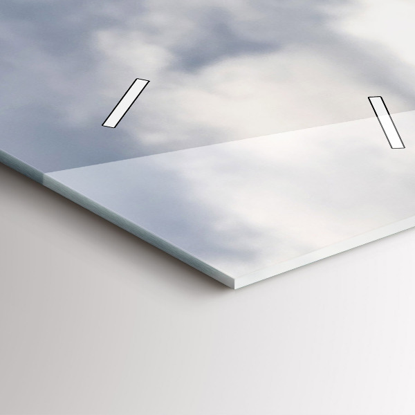 Vertical wall clock Goat in the Aosta Valley