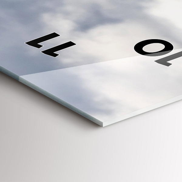 Vertical wall clock Goat in the Aosta Valley