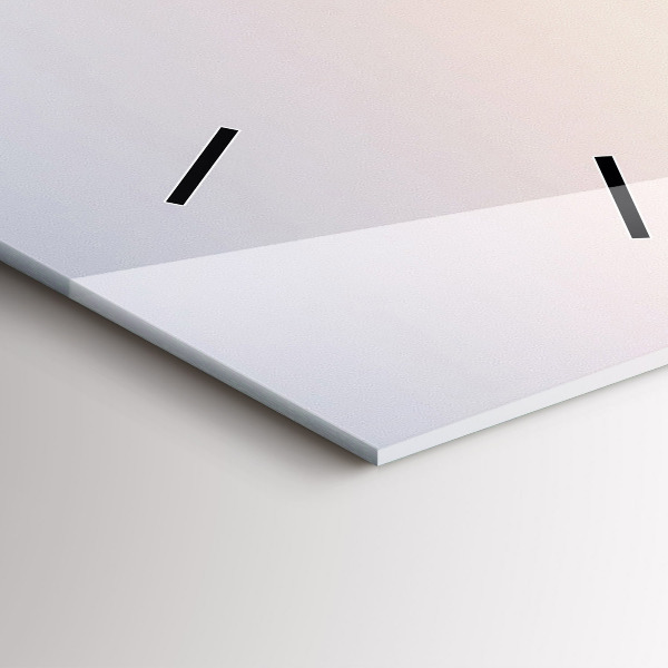 Vertical wall clock Panorama of Warsaw