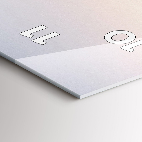 Vertical wall clock Panorama of Warsaw