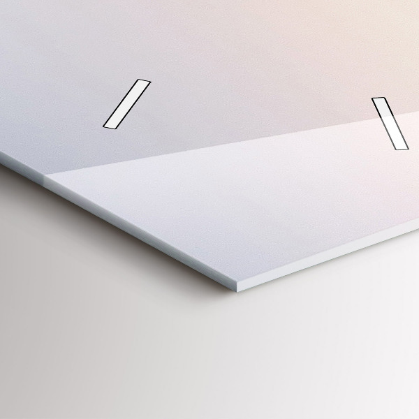 Vertical wall clock Panorama of Warsaw