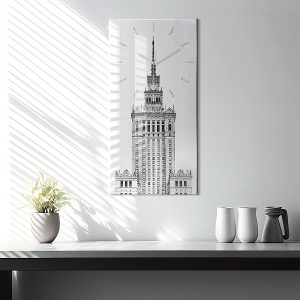 Vertical wall clock Palace of Culture and Science