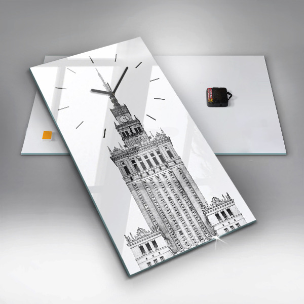 Vertical wall clock Palace of Culture and Science