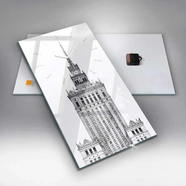 Vertical wall clock Palace of Culture and Science