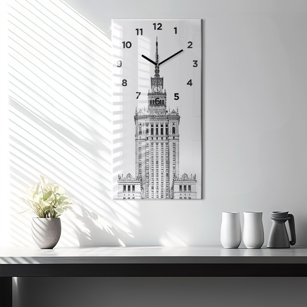 Vertical wall clock Palace of Culture and Science