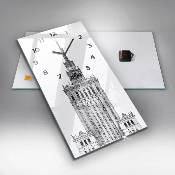 Vertical wall clock Palace of Culture and Science