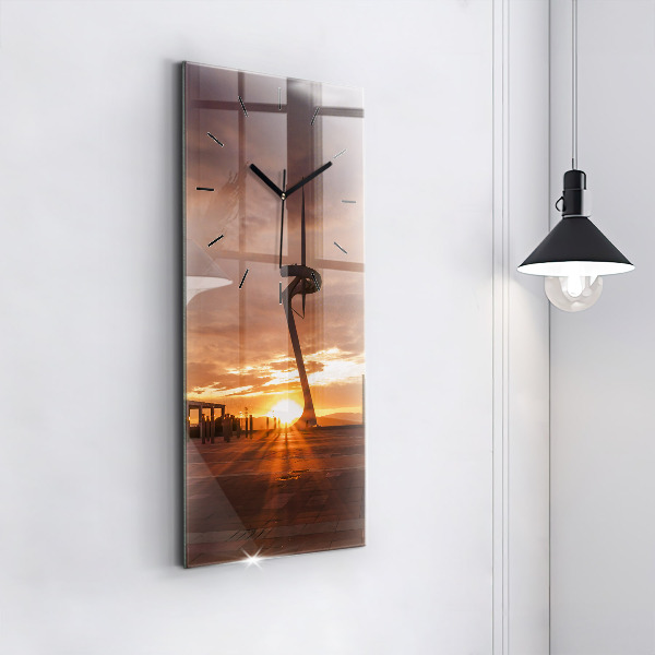 Vertical wall clock Barcelona Olympic Park