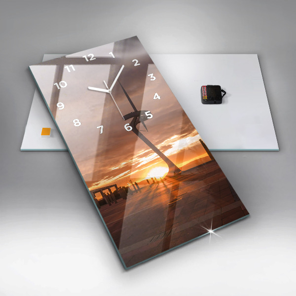 Vertical wall clock Barcelona Olympic Park