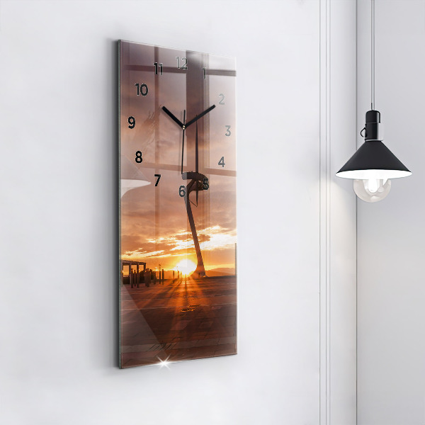 Vertical wall clock Barcelona Olympic Park