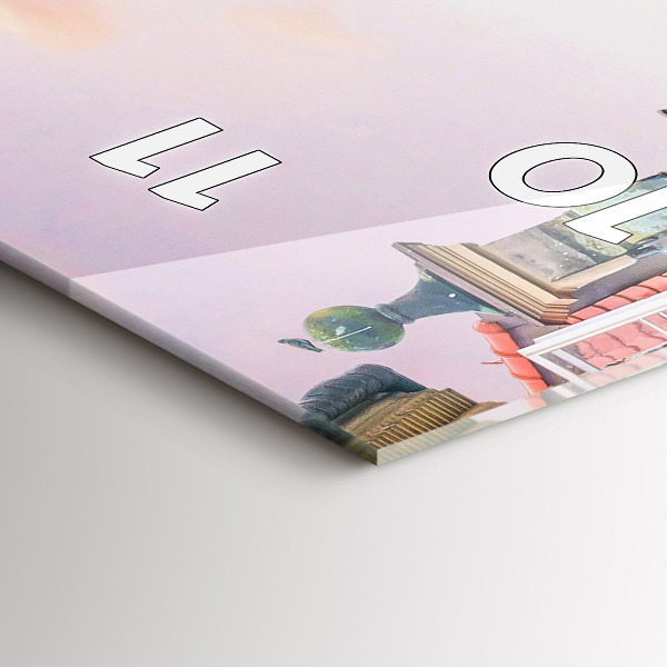 Vertical wall clock Old Town in Warsaw