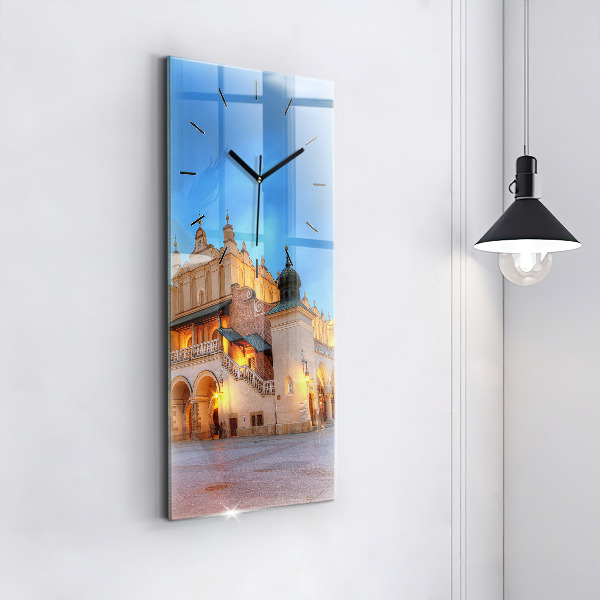 Vertical wall clock Main Market Square in Krakow