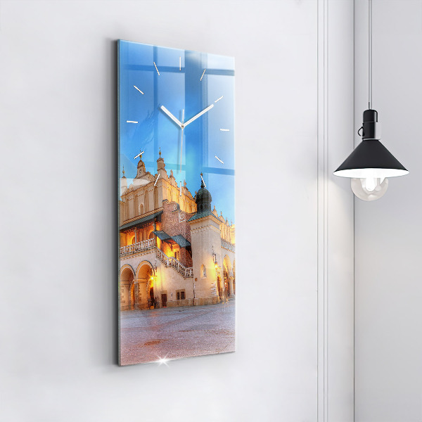 Vertical wall clock Main Market Square in Krakow