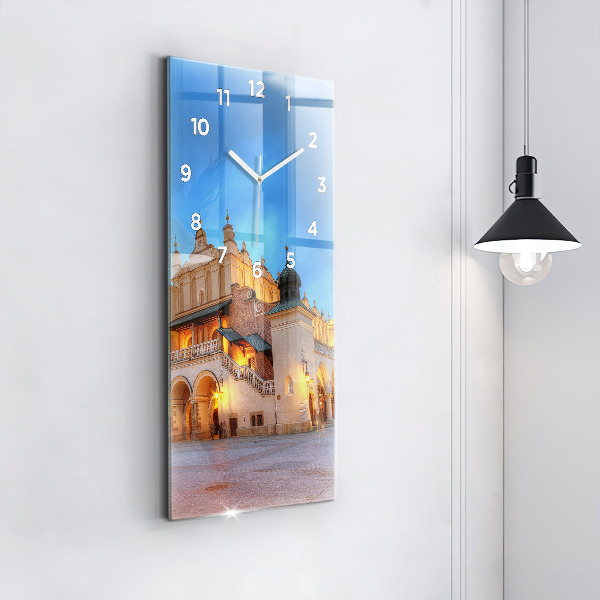 Vertical wall clock Main Market Square in Krakow