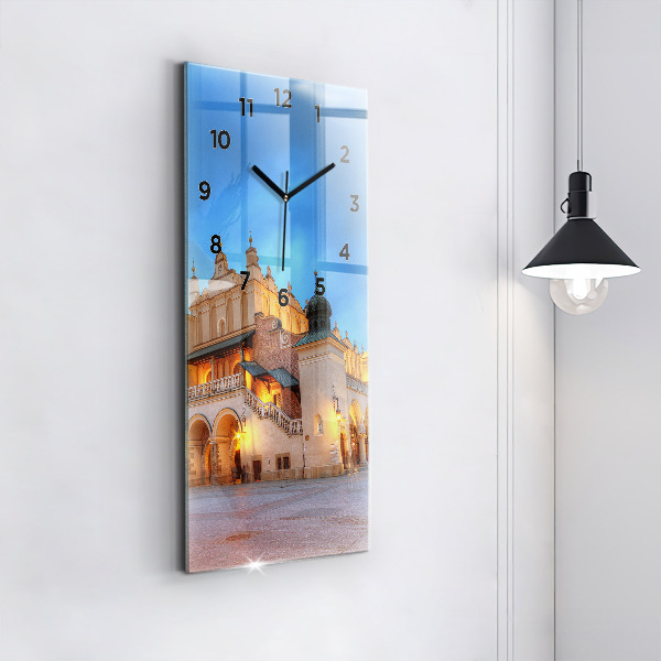Vertical wall clock Main Market Square in Krakow