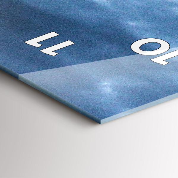 Vertical wall clock New York Panorama