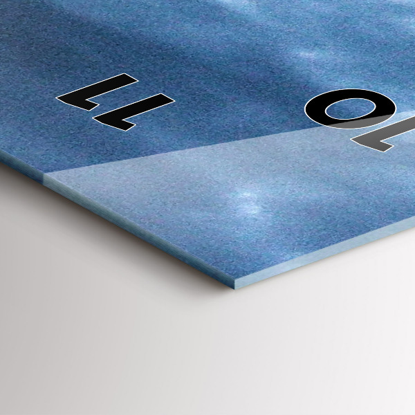 Vertical wall clock New York Panorama