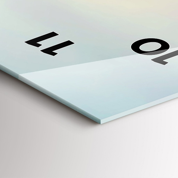 Vertical wall clock Big Ben London panorama