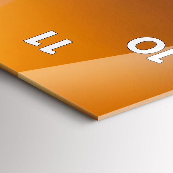 Vertical wall clock Illuminated Eiffel Tower