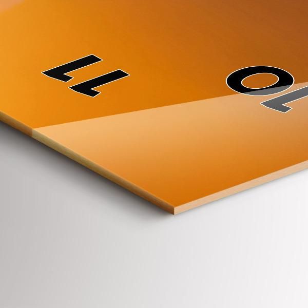 Vertical wall clock Illuminated Eiffel Tower