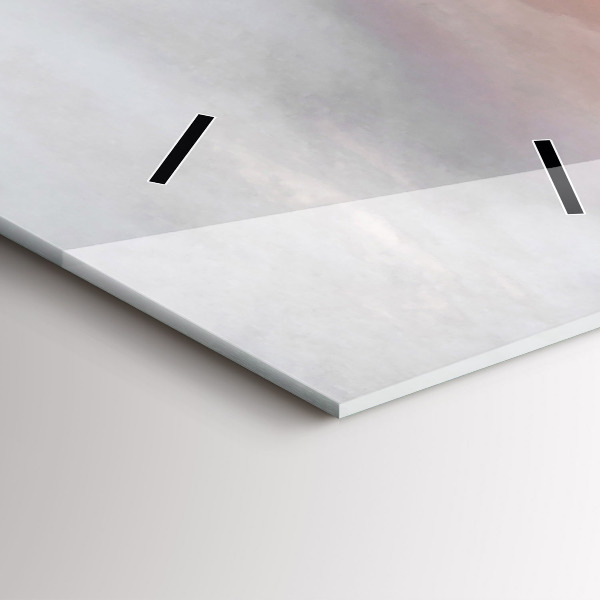 Vertical wall clock Cities at sunset