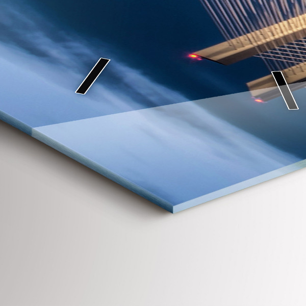 Vertical wall clock Rędziński Bridge Wrocław