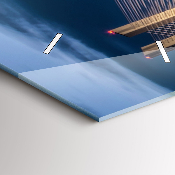 Vertical wall clock Rędziński Bridge Wrocław