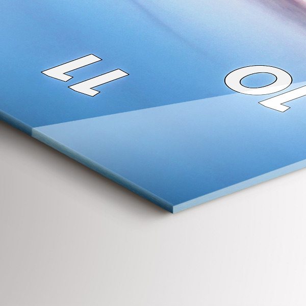 Vertical wall clock Wroclaw from a drone