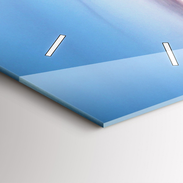 Vertical wall clock Wroclaw from a drone