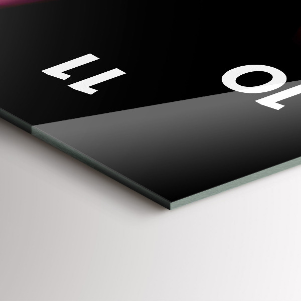 Vertical wall clock Wroclaw Fountain at Night