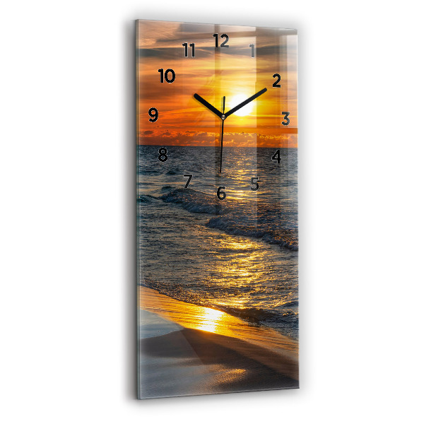 Vertical wall clock Władysławowo Baltic Sea