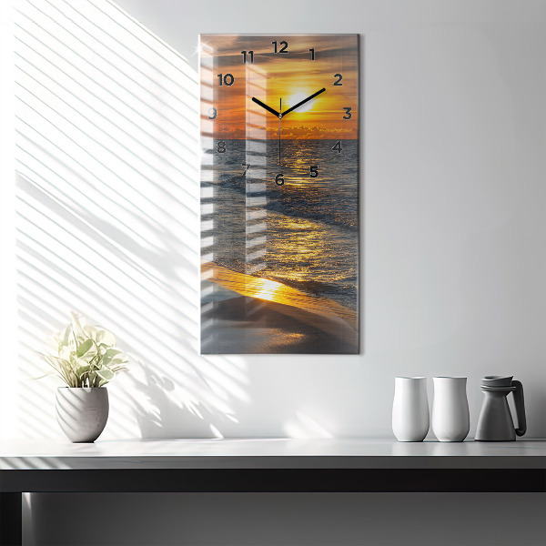 Vertical wall clock Władysławowo Baltic Sea