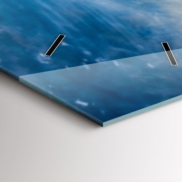 Vertical wall clock Sunrise Baltic Sea