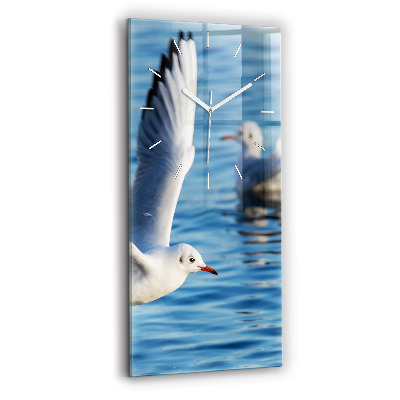 Vertical wall clock Seagulls in Gdynia